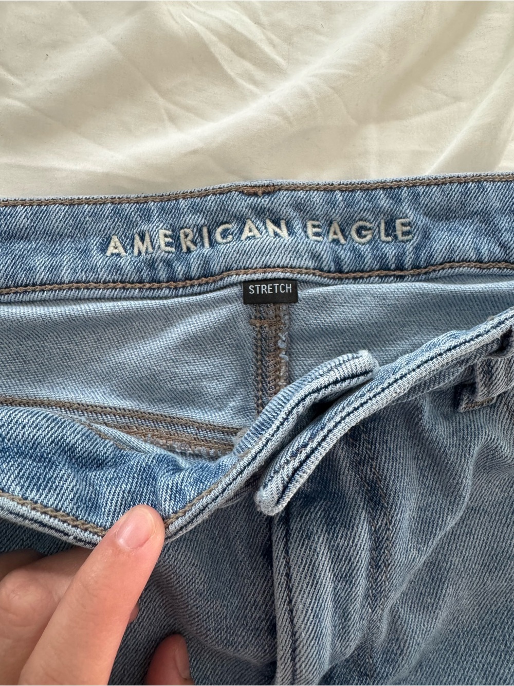 American Eagle Outfitters Light Blue Distressed Jeans